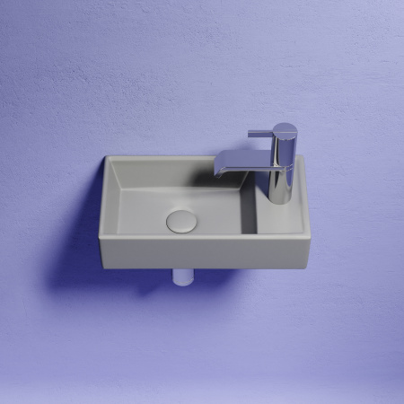 Раковина подвесная 40см Ceramica Nova Element CN6051LMH серый матовый