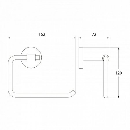 Держатель туалетной бумаги IDDIS Gezanne L096 хром