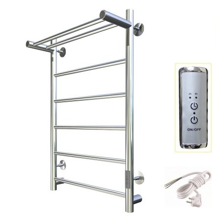 Полотенцесушитель электрический Тругор Аспект Пэк сп серия 1 80х50 хром, с полкой