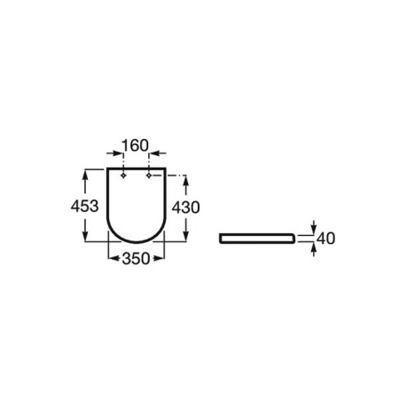 Крышка-сиденье Roca The Gap 801D12001 для унитаза с микролифтом, белый