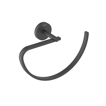 Полотенцедержатель-кольцо Aquatek Бетта AQ4621MB черный матовый