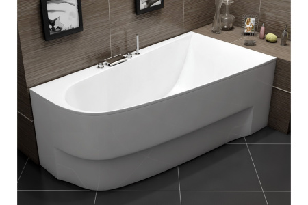 Ванна акриловая правосторонняя Vayer BOOMERANG Гл000009591, 170x90