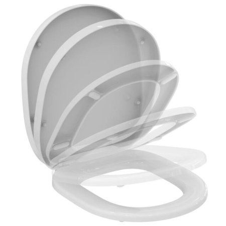Крышка-сиденье Ideal Standard Connect E712701 с микролифтом, петли хром