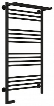 Полотенцесушитель электрический Сунержа Богема с полкой 2.0 100х50 черный матовый, подключение правое