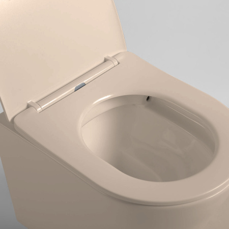 Унитаз подвесной безободковый Vincea Piatti VT1-11SMC капучино матовый, с сиденьем микролифт