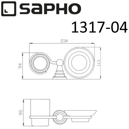 Полотенцедержатель Sapho SAMBA SB121 хром