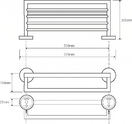 Полка Bemeta Omega 104219072 Хром