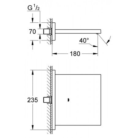 Излив для душа Grohe Allure 13317000 хром