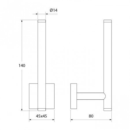 Держатель туалетной бумаги IDDIS Edifice EDISBS0i43 хром