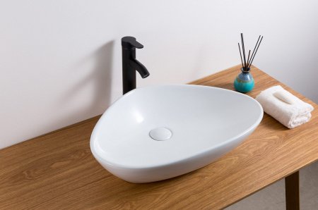 Раковина накладная 67см Gid N9062 белый