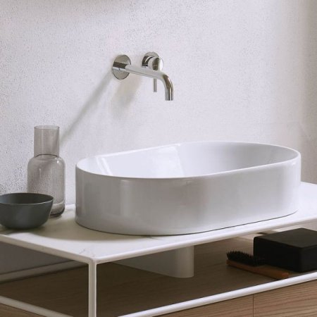 Раковина накладная 60см GSI Kube X 945811 белая