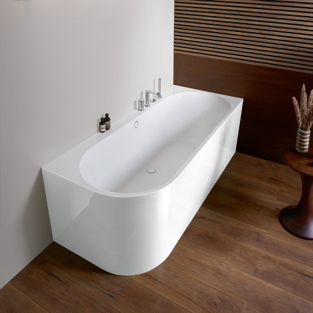 Квариловая ванна Villeroy & Boch Oberon 2.1 180х80 UBQ180OBN9CR00VD-01 белая, установка в правый угол