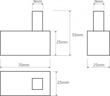 Крючок Bemeta Beta 132106132 Хром