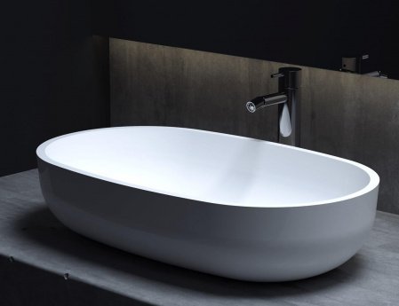 Раковина накладная 64см Salini Gloria 1102205M белый матовый