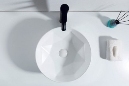 Раковина накладная 40,5см BelBagno BB1342H300 белый