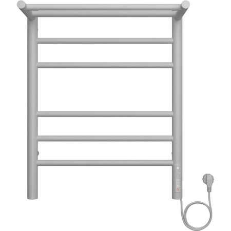 Полотенцесушитель электрический с полкой Terminus Аврора П6 45х60 КС 903, белый матовый