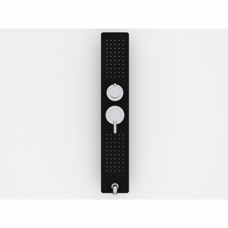 Душевая кабина Black&White G8001 90x90x215 профиль черный матовый, стекло прозрачное