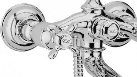 Смеситель для ванны Webert Ottocento OT720201 Хром Белый