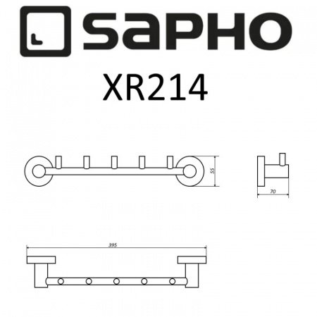 Полотенцедержатель Sapho X-ROUND XR214 хром