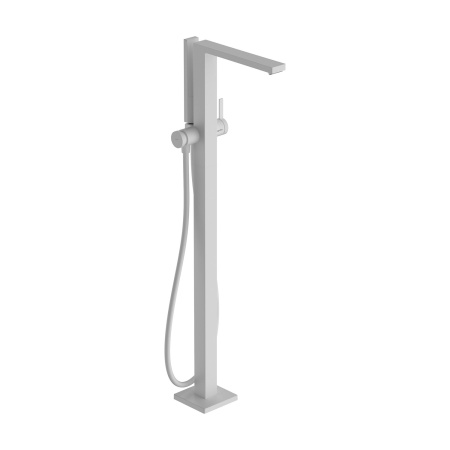 Смеситель для ванны напольный Hansgrohe Tecturis E 73445700 белый матовый
