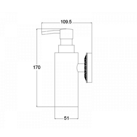 Дозатор жидкого мыла Bronze de Luxe ROYAL R25027, бронза