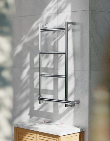 Полотенцесушитель электрический Margaroli Sereno 582-4 5823204CRNB 726х420 хром