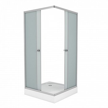Душевой угол Niagara NG- 008-14Q 80x80x195 профиль хром матовый, стекло матовое
