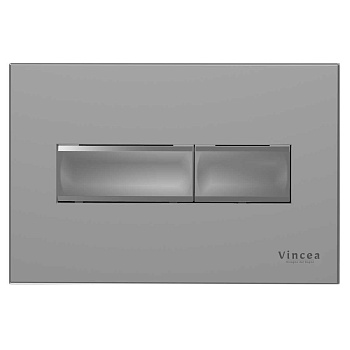 Кнопка смыва для унитазов Vincea Line VFP-732MG серый матовый