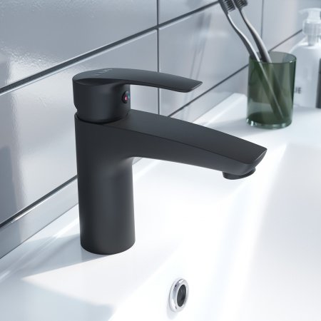 Смеситель для раковины IDDIS Ray RAYBL00i01 черный матовый