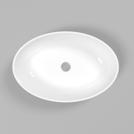 Умывальник WHITECROSS Citrine 60x40 (белый глянец) иск. камень