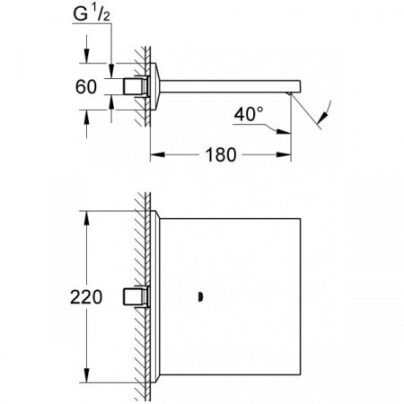 Излив для ванны с душем Grohe Allure Brilliant 13319000 хром