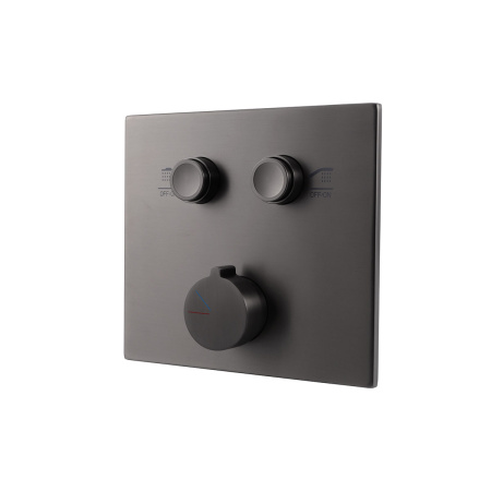 Душевой комплект Vincea VSFW-4211RGM встраиваемый, 2 режима, вороненая сталь