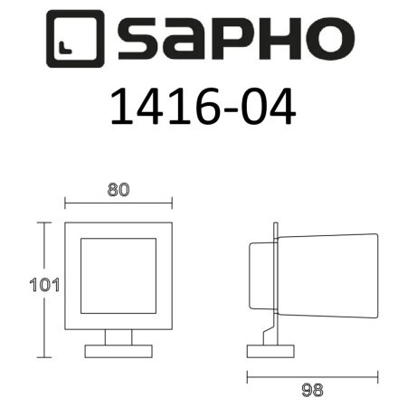 Стакан для ванной Sapho APOLLO 1416-04 хром