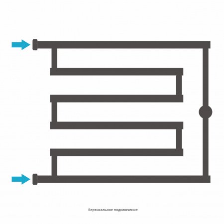 Полотенцесушитель водяной Сунержа High-Tech 50х65 состаренная бронза