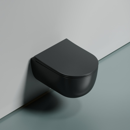 Унитаз подвесной безободковый Ceramica Nova Modena Rimless CN6063MDH антрацит матовый