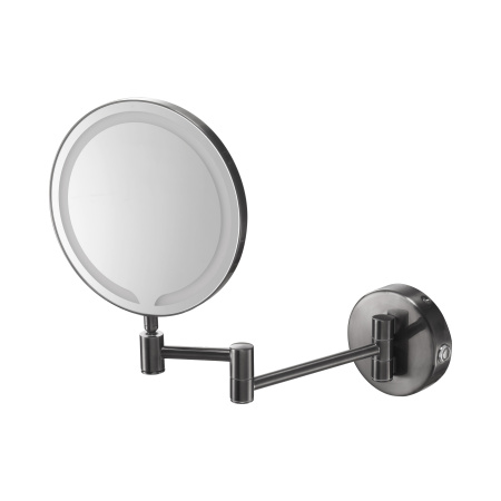 Косметическое зеркало с подсветкой и 3-ех кратным увеличением Benesque Lumiere 70011103 черный брашированный