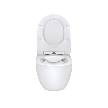 Унитаз подвесной безободковый Vincea Evo VT1-34 белый, с сиденьем микролифт