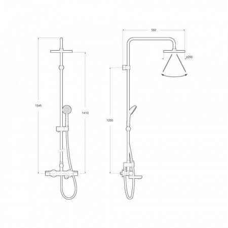 Душевая стойка Roca Victoria 5A2718C00 хром