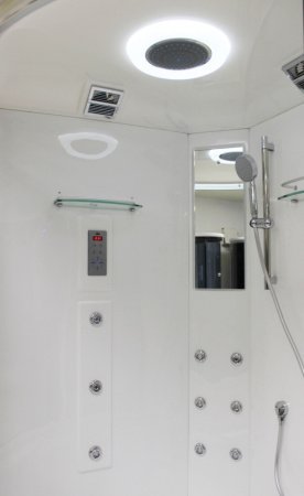 Душевая кабина Timo Lux Т-7735 135x135x220 профиль хром глянцевый, стекло прозрачное