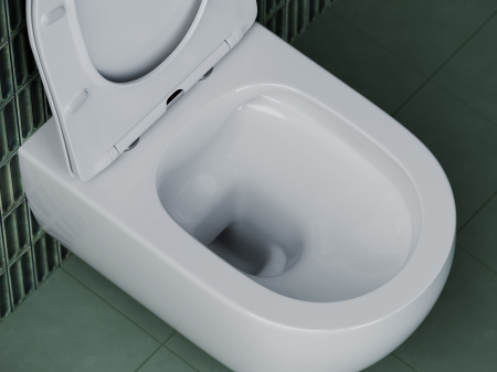 Унитаз подвесной Ceramica Nova long Rimless CN3015 белый