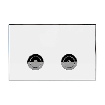 Клавиша смыва для инсталляции Point Венера, белый/хром, PN44071WC