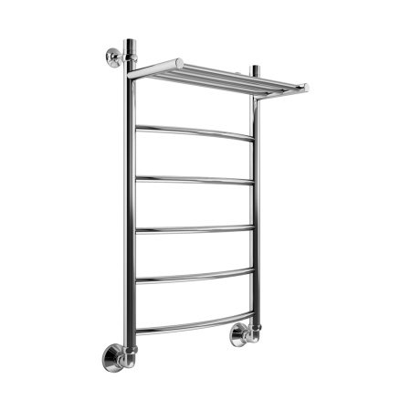Полотенцесушитель водяной с полкой Маргроид Вид 4 80х50 хром