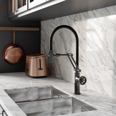Смеситель для кухни IDDIS Grange GRAGMFLi05 графит/черный