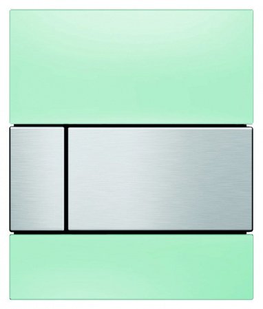 Кнопка смыва TECE Square Urinal 9242804 сталь/зеленый
