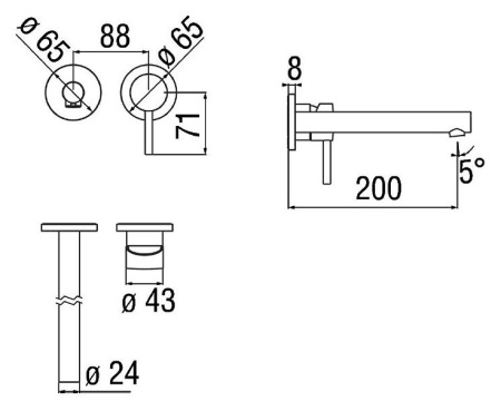 Смеситель для раковины Nobili Live LV00499/1WM белый матовый