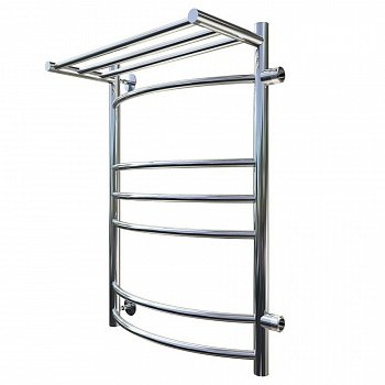 Полотенцесушитель водяной Тругор Приоритет серия 3 73,6х50 хром, с полкой, подключение правое