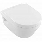 Унитаз подвесной безободковый Villeroy & Boch Architectura 5684HRR1 с сиденьем микролифт, покрытие CeramicPlus Унитаз подвесной безободковый Villeroy & Boch Architectura 5684HRR1 с сиденьем микролифт, покрытие CeramicPlus