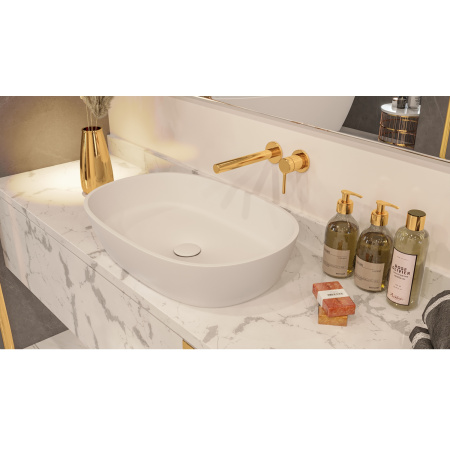 Умывальник WHITECROSS Opal 56x38 (белый мат) иск. камень