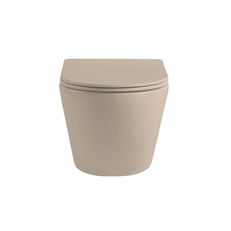 Унитаз подвесной безободковый Vincea Globo VT1-14SMC капучино матовый, с сиденьем микролифт