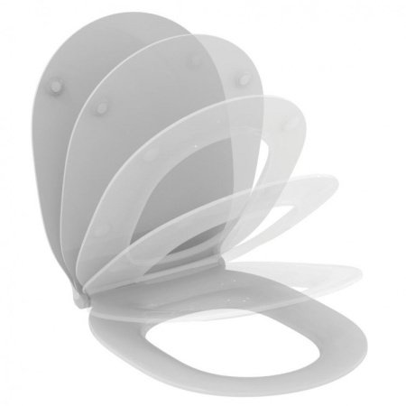 Крышка-сиденье Ideal Standard Connect Air E036601 с микролифтом, петли хром
